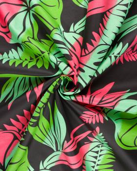 Polynesian fabric HERE Green - Tissushop